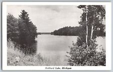 Michigan MI - Beautiful View of Hubbard Lake - Vintage Postcard - Unposted picture