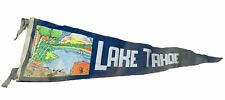 Vintage 50s 60s Lake Tahoe Felt Souvenir Tourist Pennant 8”x25” Rare picture