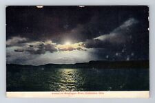 Coshocton OH-Ohio, Sunset On Muskingum River, Antique, Vintage Souvenir Postcard picture