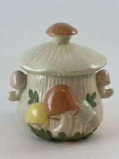 Arnel's Pottery Vintage Mushroom Retro Sugar Bowl with Cover MCM picture