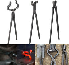 3Pcs Blacksmith Forge Tongs Tools Assembled For Blacksmith Smithing Knife Making picture