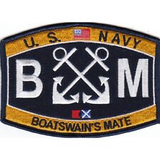 USN NAVY BM BOATSWAIN'S MATE MOS RATING PATCH SAILOR VETERAN picture