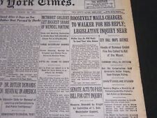 1931 MARCH 24 NEW YORK TIMES - ROOSEVELT MAILS CHARGES TO WALKER - NT 6671 picture