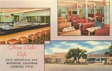 Postcard 1940s California Montrose Three Oaks Cafe Teich 23-12227 picture