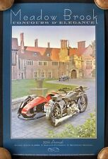 2008 Meadow Brook Concours Poster 1938 Brough Superior 1930 Buick Model 64 picture