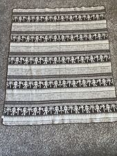 Vtg LL Bean Wool Blanket One Weave Indigenous Designs RARE picture