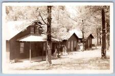 1943 RPPC BALLENGER'S MODERN CABINS LAKE OZARK MO*CAMPING*OUTDOORS*REAL PHOTO picture