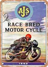 METAL SIGN - 1960 AJs the Race Bred Motorcycle Vintage Ad picture