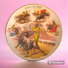 Vintage Fiesta De Toros Plate Rare Espada Vintage Bullfighting Spain 10” picture