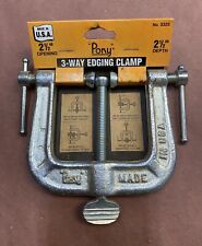 NOS Vintage PONY 3-Way Edging Clamp 2-1/2