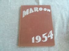 1954 MAROON KINGSTON HIGH SCHOOL YEARBOOK - KINSTON, NEW YORK - YB 2923 picture