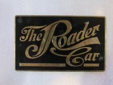 RARE 1910-1912 The Roader Car Radiator Emblem Badge Enamel Vintage Trim Sign picture