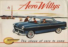 1953 Willys Automobile Toledo Ohio Dealer Literature Poster Like Aero Willys picture