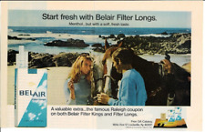 1970 BELAIR Filter Long Cigarette Tobacco Smoking Vintage Print Ad picture