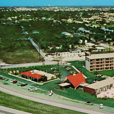 Miami Florida Howard Johnson's Motor Lodge Restaurant Aerial 1958 Postcard D167 picture