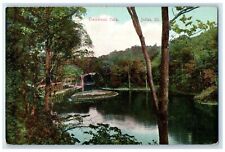 1913 Dellwood Park Exterior River Lake Joliet Illinois Vintage Antique Postcard picture
