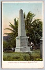 Postcard - Captain Cook's Monument, Kealakekua, Hawaii - UDB posted in 1908 (T2) picture