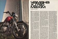 1982 Yamaha XJ750 Maxim - 5-Page Vintage Motorcycle Test Article picture