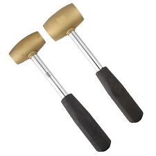 Brass Mallet Combo - Metal Elements – Two Pack: 1lb Head with 24mm face & 2lb... picture