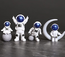 Astronaut Statues Set of 4, Spaceman Figurines Space Theme Home - Office Decor picture