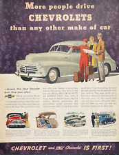 Chevrolet Is First More People Drive Than Any Other Vintage Print Ad 1948 picture