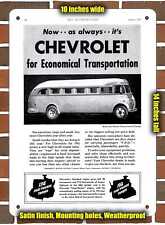 Metal Sign - 1941 Chevrolet Bus by Flxible- 10x14 inches picture