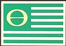 1970s Ecology Flag Minnegasco Green Symbol We Care DECAL Earth Lover Hippie picture