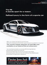 2012 Audi R8 - silver refined -   Classic Car Advertisement Print Ad J62 picture