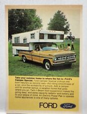 1970 Ford Camper Special Vintage Print Ad Man Cave Art Deco 70's picture