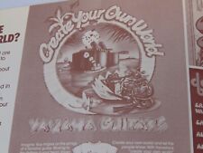 1975 YAMAHA GUITARS CREATE YOUR OWN WORLD KIT-BOOK-11 IRON ON TRANSFERS NOS  picture