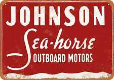Metal Sign - 1958 Johnson Sea-Horse Outboard Motors -- Vintage Look picture
