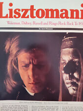 Vintage Article LISZTOMANIA The Who Roger Daltry picture
