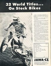 1972 Jawa CZ Motorcycle Bike Original Advertisement Print Art Ad J995 picture