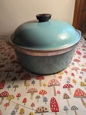Vintage Club Cast Aluminum Teal/Turquoise 4 Quart Dutch Oven Stockpot With Lid picture