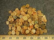 (10) Pre-1600 Cherokee Indian Drilled Stone Trade Beads Found Judaculla Rock NC picture