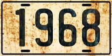 Dodge, Ford or Chevy Antique Vehicle Your Model Year Faux Rust License plate picture