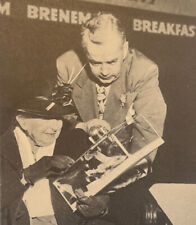 Vintage Postcard 1945 Ephemera Tom Breneman's Breakfast In Hollywood Litho SEE picture