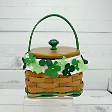 Longaberger Lucky Me Shamrock 2012 Combo Lid Liner Protector Tags St Patrick picture