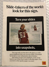 Vintage 1972 Kodak Original Print Ad Full Page - Slides Into Snapshots picture