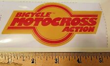 BICYCLE MOTOCROSS ACTION MAGAZINE STICKER BMX ACTION picture