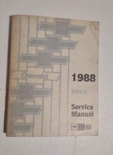 Original 1988 Chevrolet Nova Shop Service Repair Manual 88 picture
