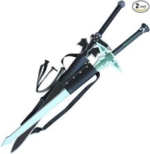 2PC FULL SIZE SAO Kirito Elucidator Sword Art Online Dark Repulser Asuna +Sheath picture
