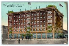 1913 Absolutely Fire Proof The Martin Building Scene Sioux City Iowa IA Postcard picture