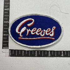 Vintage GREEVES Motorcycle Patch 19RE picture