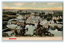 c1909 Aerial View of Houses, Pembroke, Maine ME Antique Postcard  picture