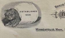 1894 Original Bemis Brothers Bag Company Minneapolis MN Letterhead  Cat Graphic picture