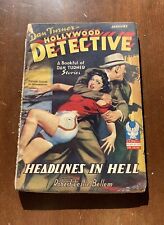 Dan Turner Hollywood Detective January 1943 Vol 1 #6 Headlines In Hell V+ Bellem picture