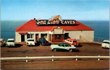 Florence OR Sea Lion Caves Building 1950s Buick Autos Oregon postcard EP3 picture