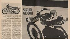 1975 Suzuki GT380M - 6-Page Vintage Motorcycle Road Test Article picture