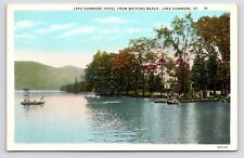 c1920s Lake Dunmore Hotel Bathing Beach Scenic Vermont VT Vintage  PC Postcard picture